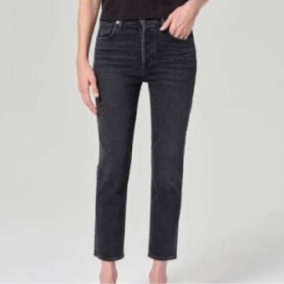 Agolde Denim - AGOLDE RILEY STRAIGHT LEG CROP